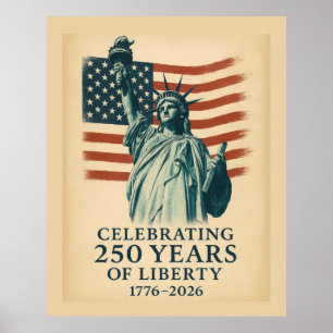 Póster Evento de Celebración de la Libertad Patriótica Am