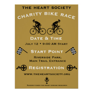 Póster Evento de Ciclismo de Caridad