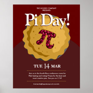 Póster Evento de empresa Pi Day   Poster de Fiestas corpo