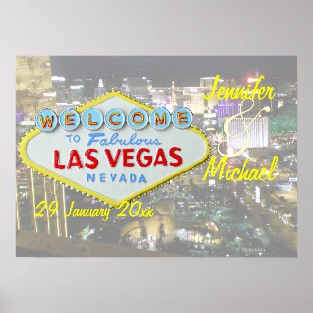Póster Evento especial personalizado de Las Vegas (Frente)