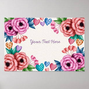 Póster Evento floral