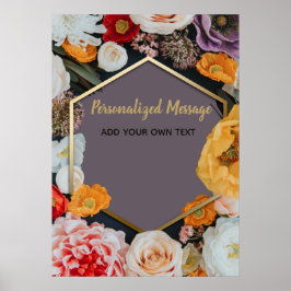 Póster Evento floral