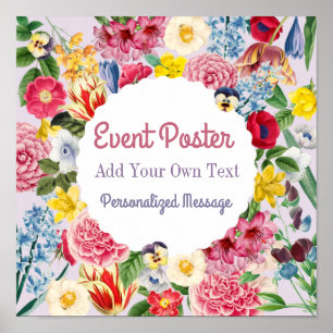 Póster Evento floral