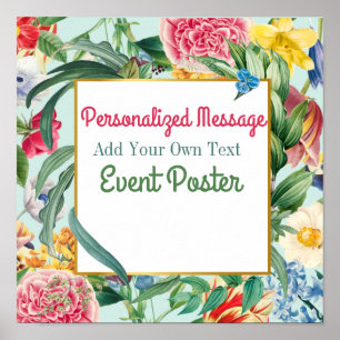 Póster Evento floral