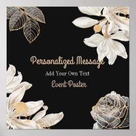 Póster Evento floral