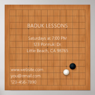 Póster Evento Igo Baduk Weiqi o promoción de negocios