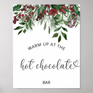 Póster Evergreen Calentarse en la barra de Chocolate cali