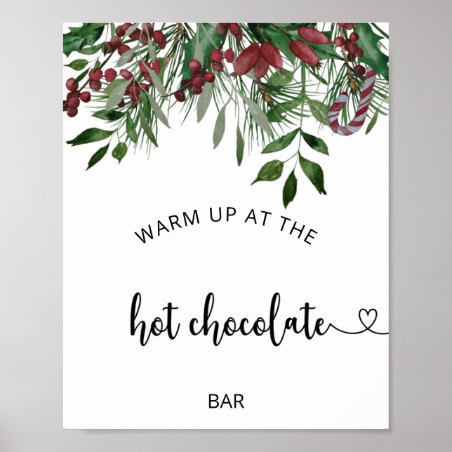 Póster Evergreen Calentarse en la barra de Chocolate cali (Frente)