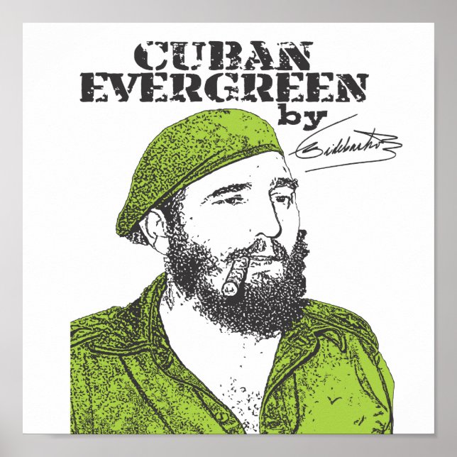 Póster Evergreen cubano (Frente)