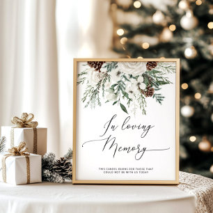 Póster Evergreen en el boda de la memoria de amor