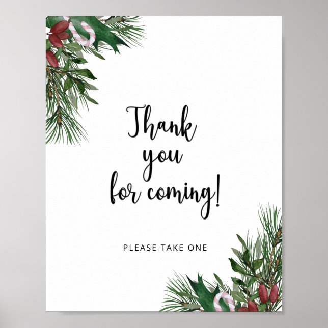 Póster Evergreen Gracias por venir (Frente)