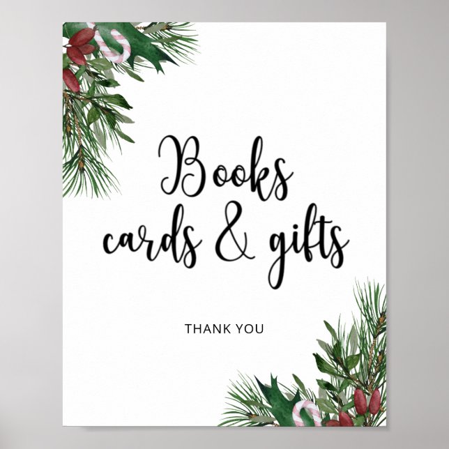Póster Evergreen LIBROS TARJETAS Y REGALOS (Frente)