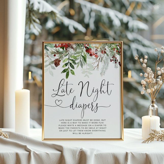 Póster Evergreen Poster de juego de pañales de última hor (Subido por el creador)