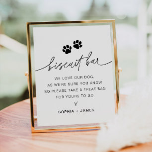 Póster EVERLEIGH Biscuit Bar Wedding Favor Sign