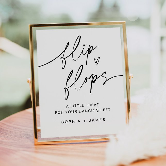 Póster EVERLEIGH Flip Flops Wedding Sign (Subido por el creador)