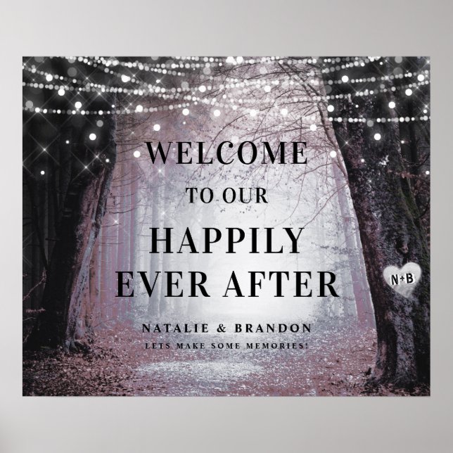 Póster Evermore | Enchanted Forest | Reception Welcome (Frente)
