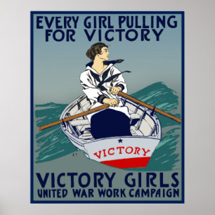 Póster Every Girl Pulling For Victory