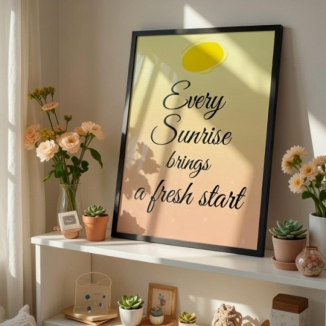 Póster Every sunshine brings a fresh start (Subido por el creador)