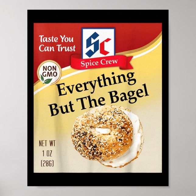 Póster Everything Bagel Condiment Costume Holiday Sce Cos (Frente)
