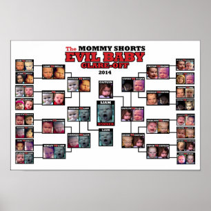 Póster Evil Baby Glare-Off 2014 Tournament Poster