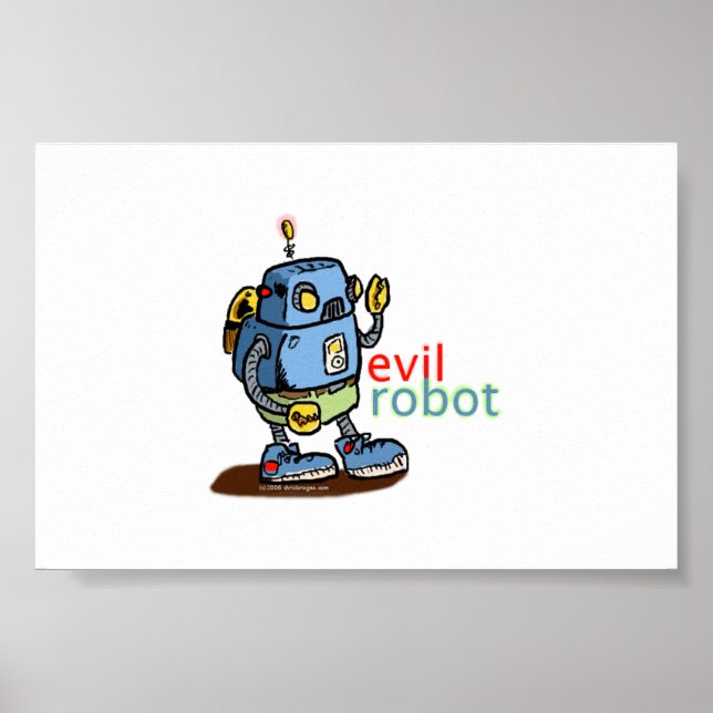 Póster Evil Robot (Frente)
