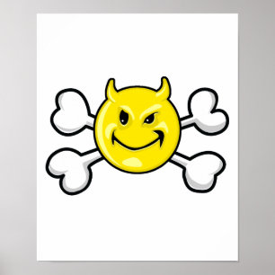 Póster EVIL Skull y Crossbone