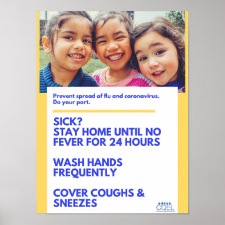 Póster Evitar la propagación de virus 🦠 en el asunto del