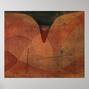 Póster Evolución aviática de Paul Klee