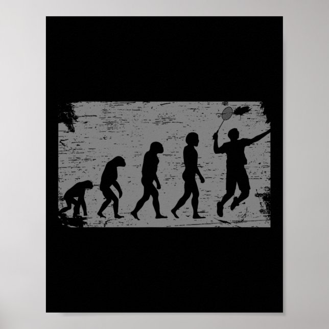 Póster Evolución de Badminton (Frente)