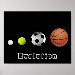 Póster Evolución de bolas