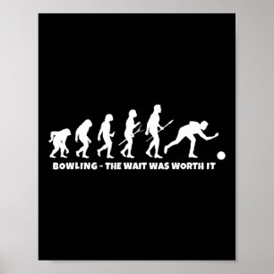 Póster Evolución de bolos - Bolero divertido y bolos retr
