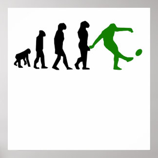 Póster Evolución de gafas (verde)