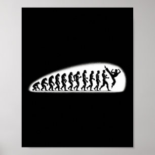 Póster Evolución de Karate Mma Kickboxing Muay Thai Jiu J