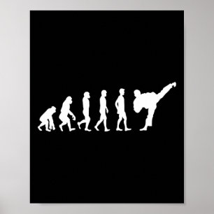 Póster Evolución de Karate Regalo Perfecto Judo Artes Mar