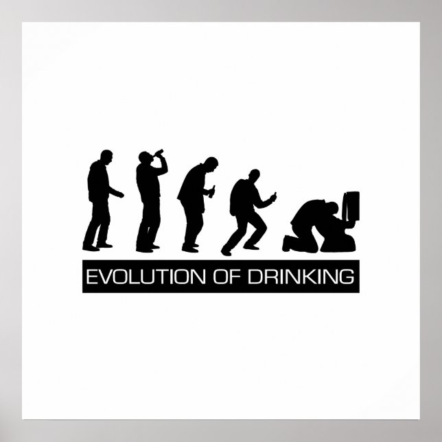 Póster Evolución de la bebida (Frente)