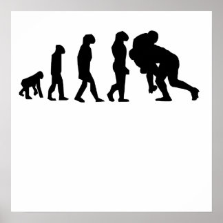 Póster Evolución de la chaqueta de rugby