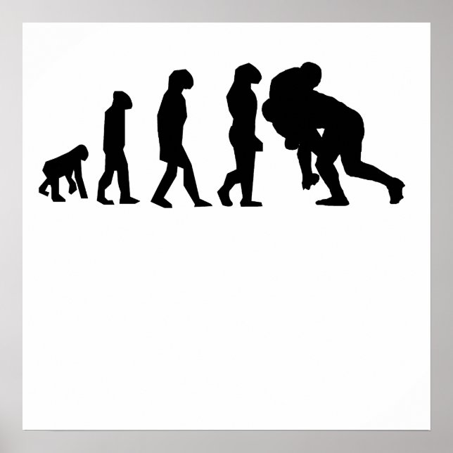 Póster Evolución de la chaqueta de rugby (Frente)