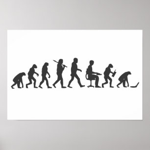Póster Evolución de la laptop humana