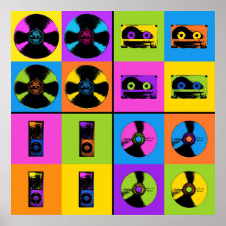 Póster Evolución de la música