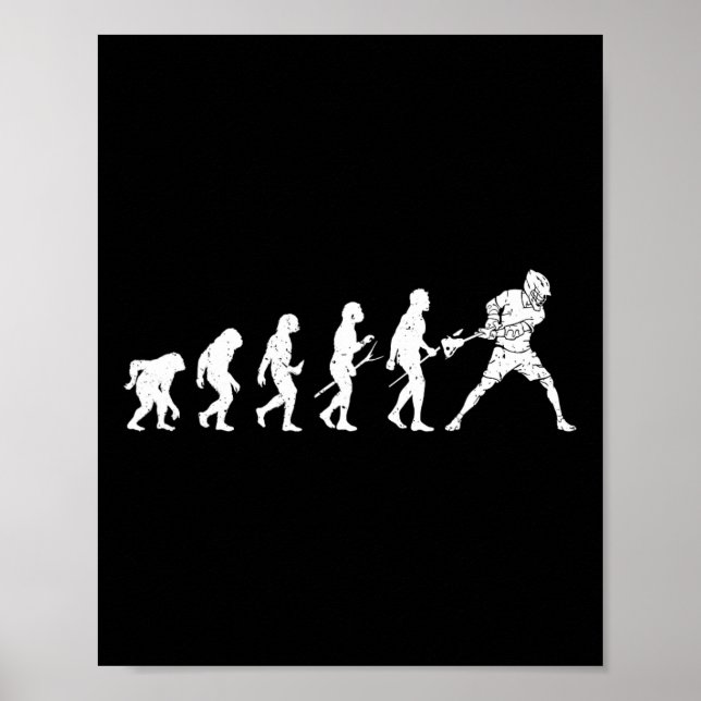 Póster Evolución de Lacrosse - Evolución del jugador de L (Frente)