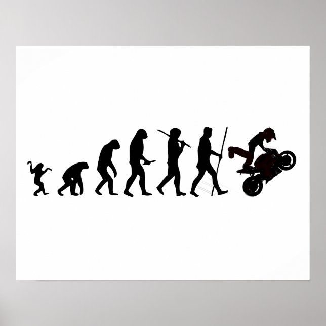 Póster Evolución de Moto Poster (Frente)