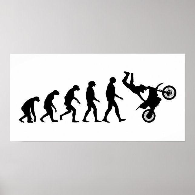 Póster Evolución de Motocross (Frente)