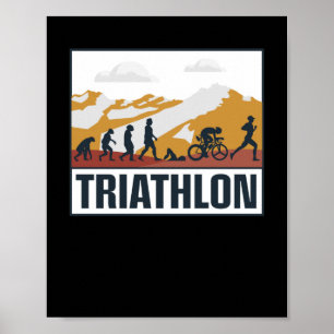 Póster Evolución de triatlón