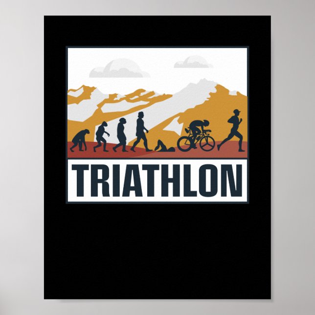 Póster Evolución de triatlón (Frente)