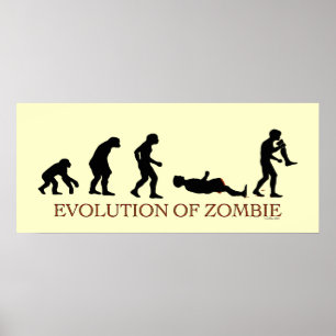 Póster Evolución de Zombie