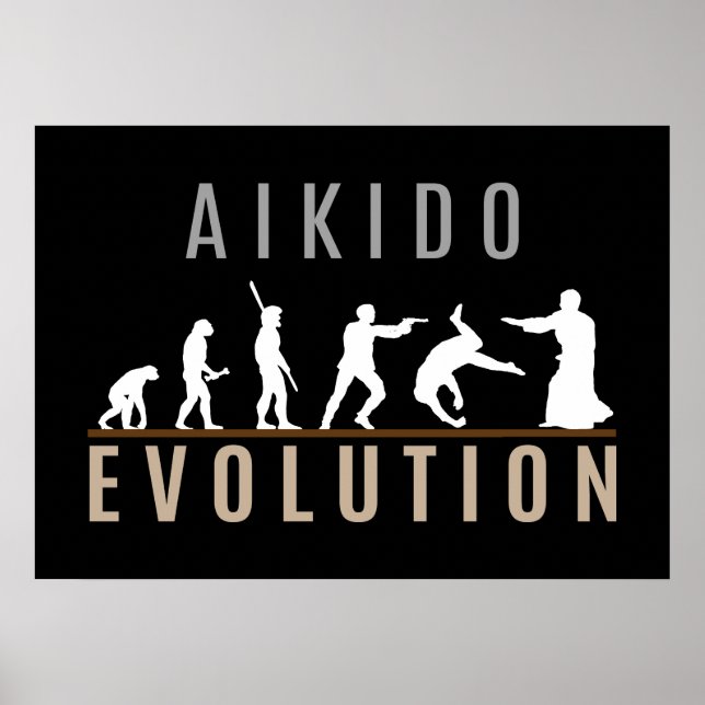 Póster Evolución del Aikido (Frente)