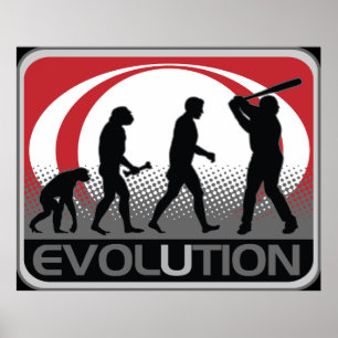 Póster Evolución del béisbol