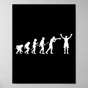 Póster Evolución del Boxeo - Boxeador Amante del Boxeo Ki