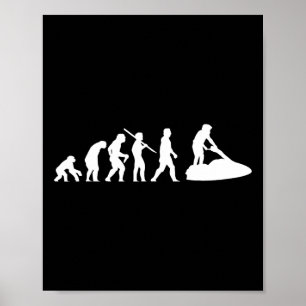 Póster Evolución del esquí acuático Jetski