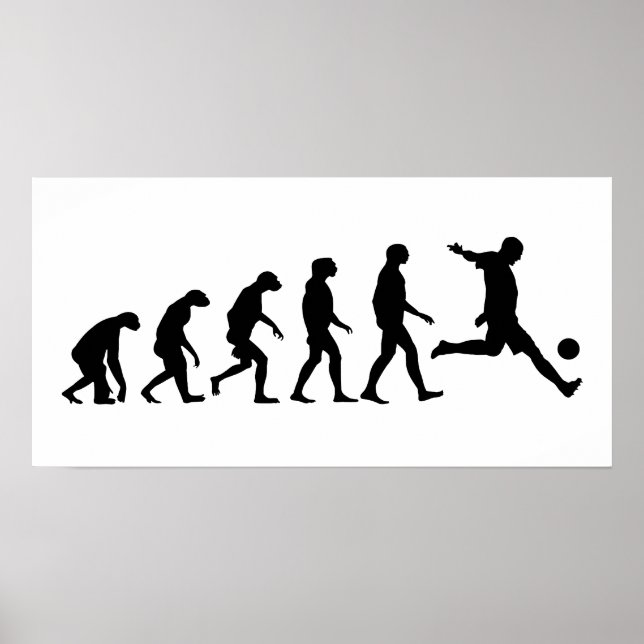 Póster Evolución del fútbol (Frente)